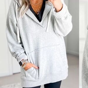 Aerie Down to Earth Henley Hoodie